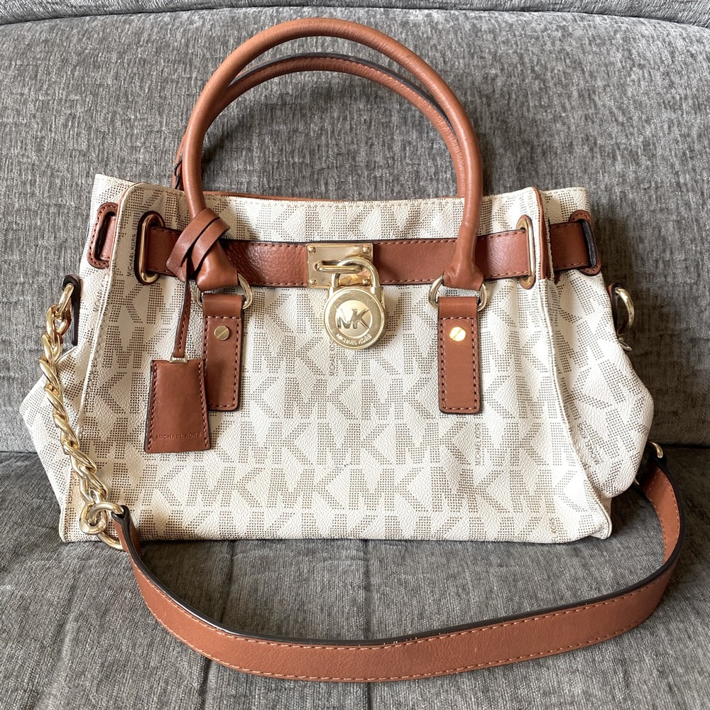 Michael Kors Hamilton Medium Logo Satchel